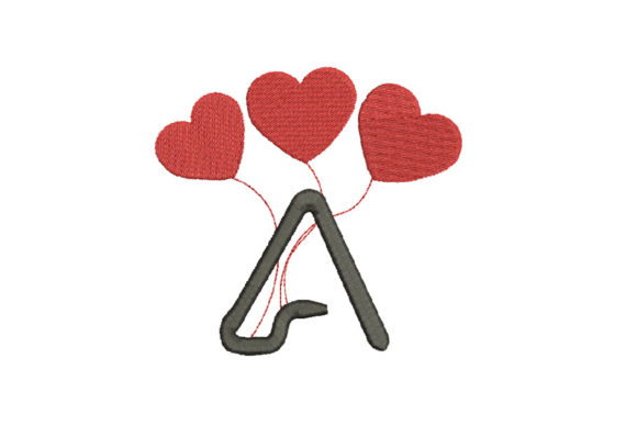 Alphabet Letter A with Red Love Heart Review