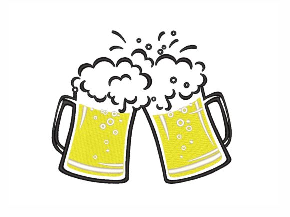 Beer Mugs Embroidery Design Review