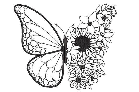 Butterfly with Flower Embroidery Review
