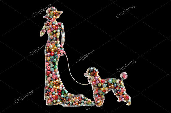 Dog Mother Girl Bead Colorful Embroidery Review