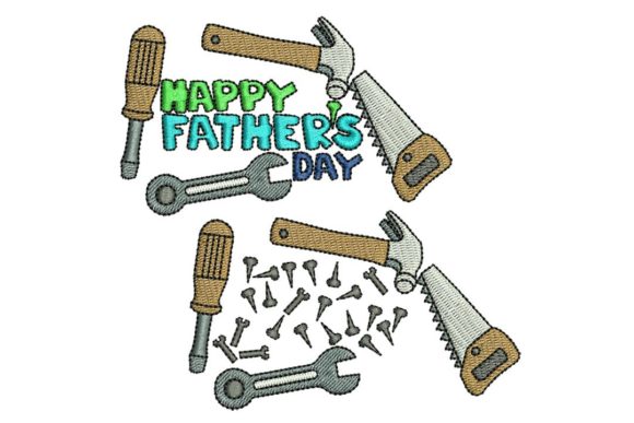 Father s Day Tools Embroidery Review