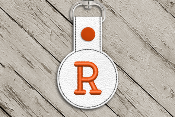 Letter R ITH Round Key Fob Applique Review
