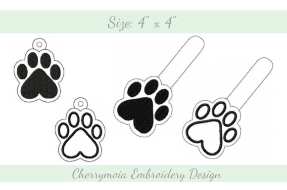 Paw Key Fob ITH Embroidery Review