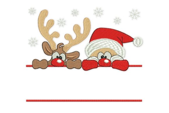 Santa and Deer Frame Monogram Review