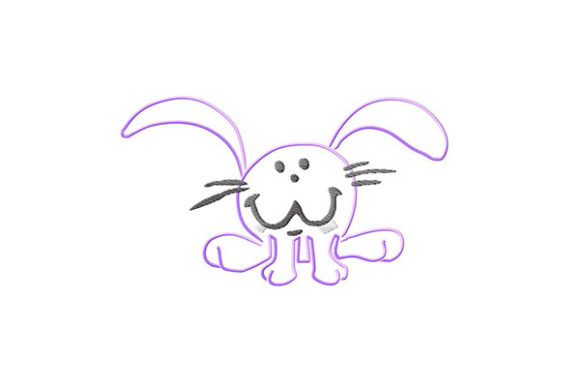 Smiling Bunny Contour Review for Embroidery Projects