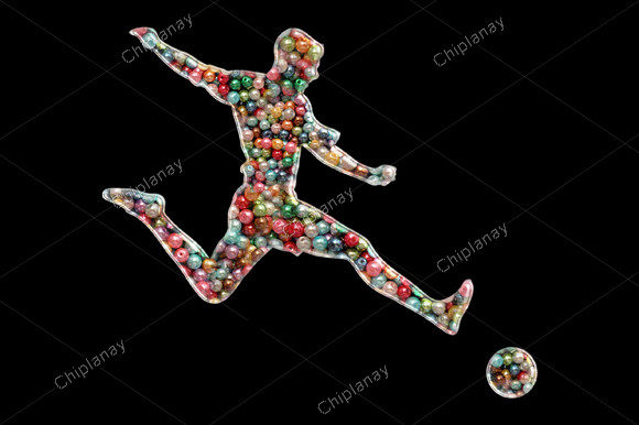 Soccer Football Bead Colorful Embroidery Review