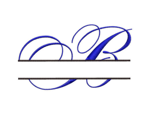 Split Monogram Font Letter B Review for Seasonal Embroidery Projects