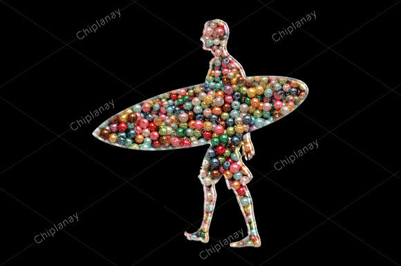 Surfing Sports Beads Colorful Embroidery Review