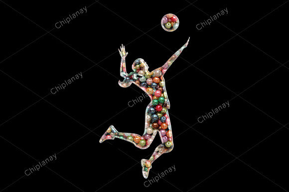 Volleyball Beads Colorful Embroidery Review